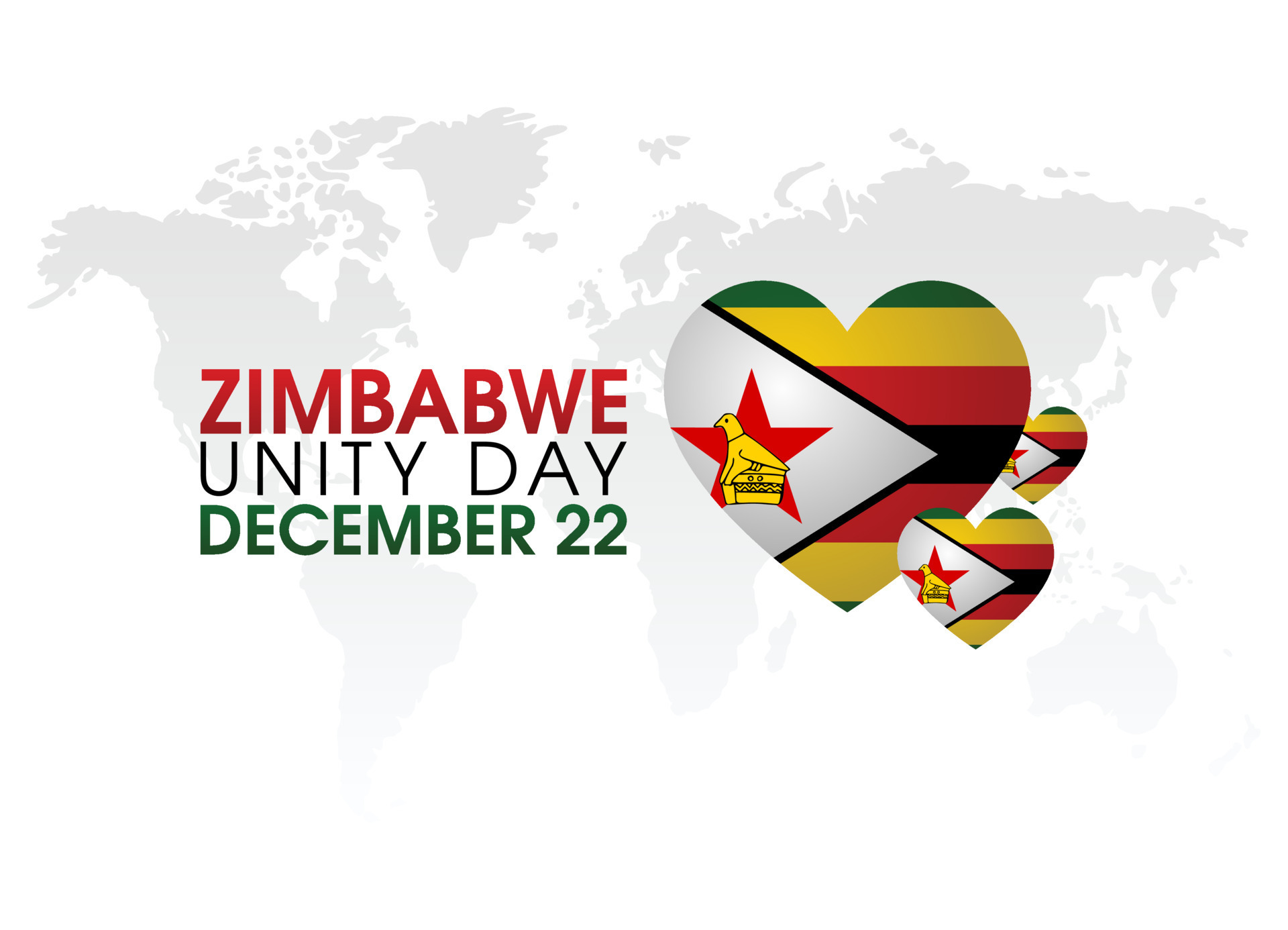 vector graphic of zimbabwe unity day good for zimbabwe unity day