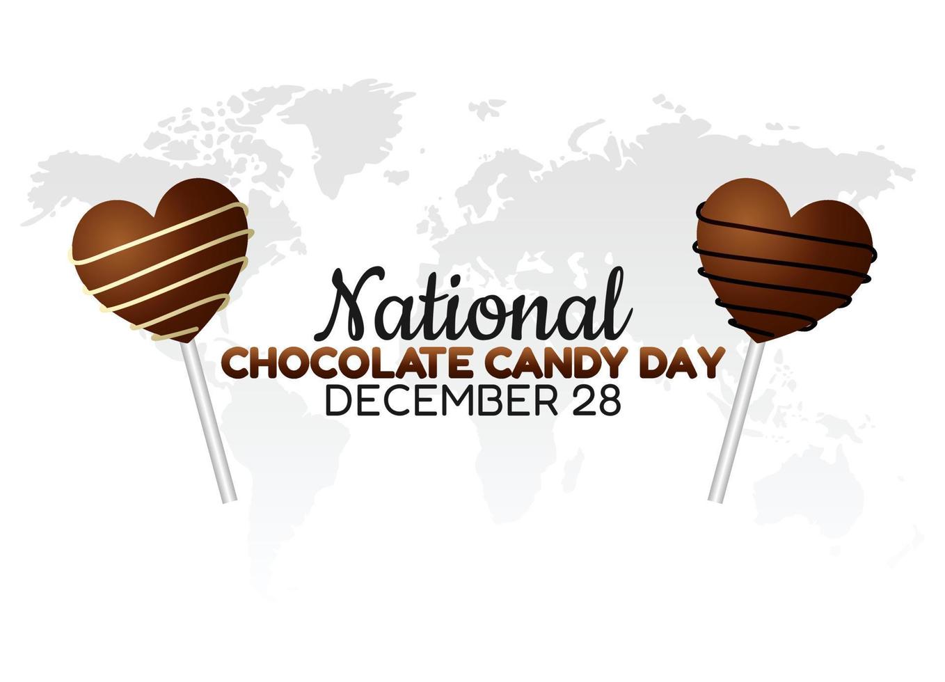 vector graphic of national chocolate candy day good for national