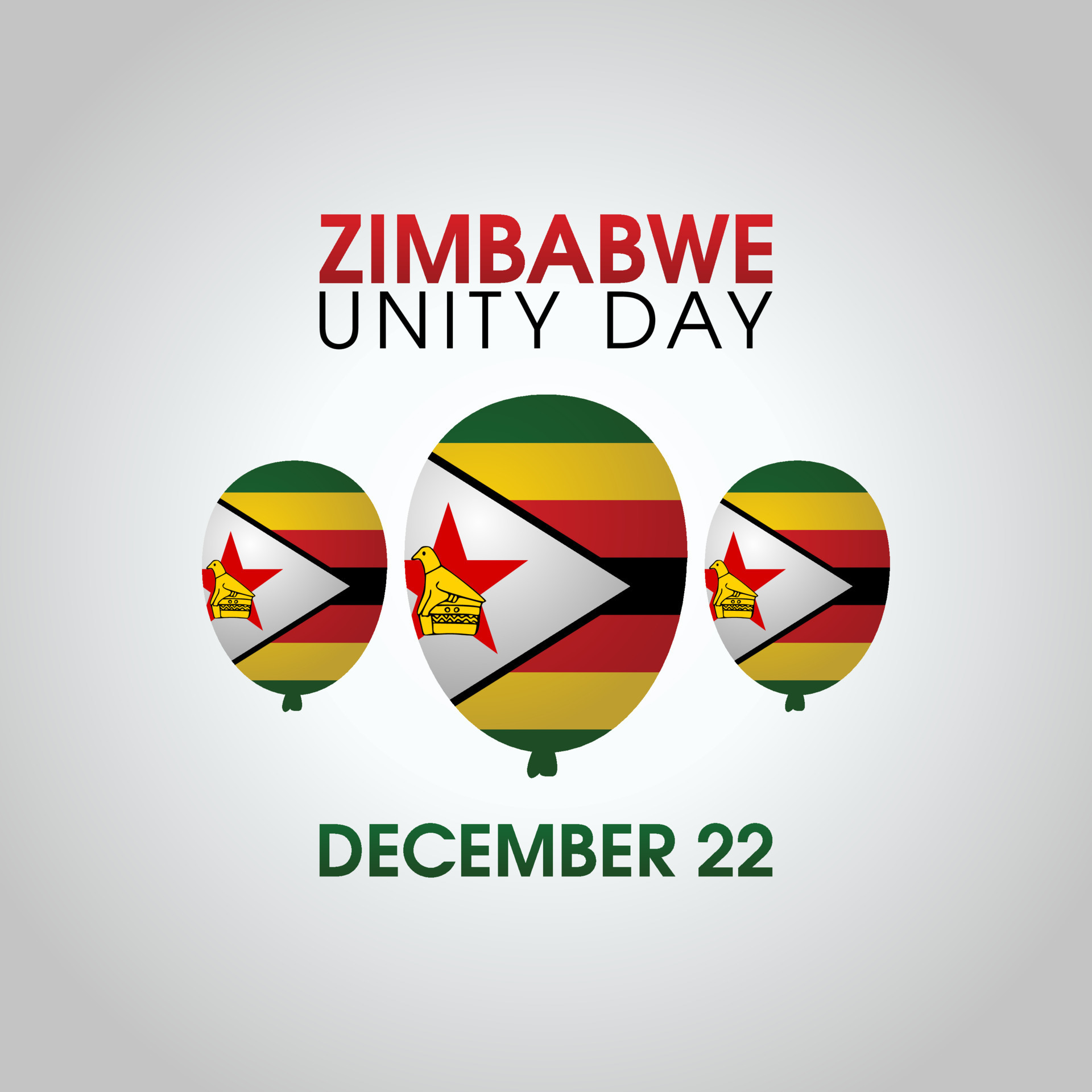 vector graphic of zimbabwe unity day good for zimbabwe unity day