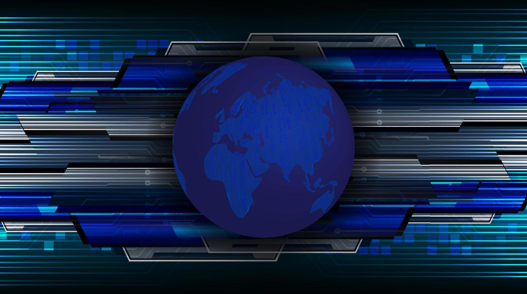 Modern Holographic Globe on Technology Background vector