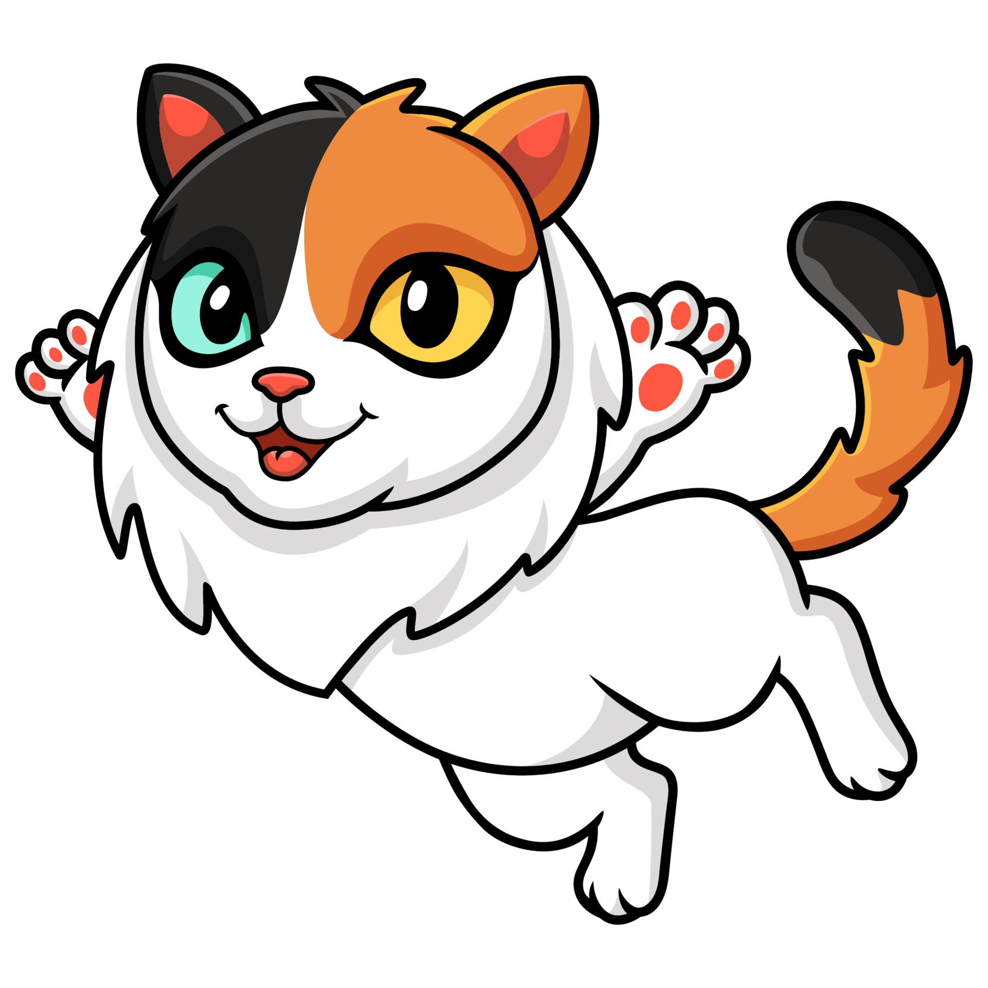 Cute turkish van cat cartoon flying 16352148 Vector Art at Vecteezy Cute turkish van cat cartoon flying 16352148 Vector Art at Vecteezy