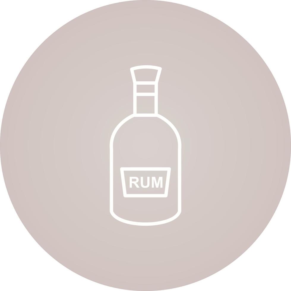 Bottle of Rum Vector Icon