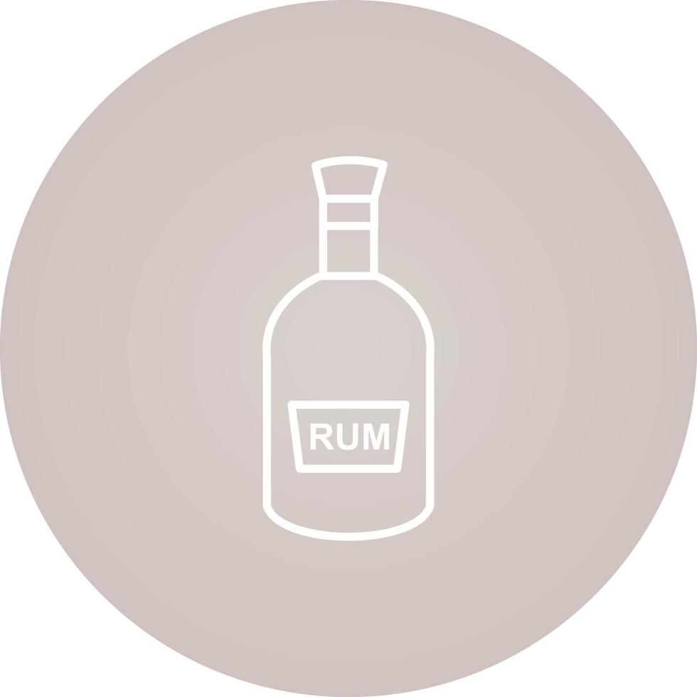 Bottle of Rum Vector Icon