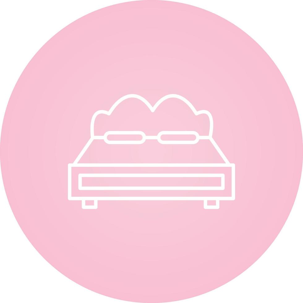 Double Bed Vector Icon
