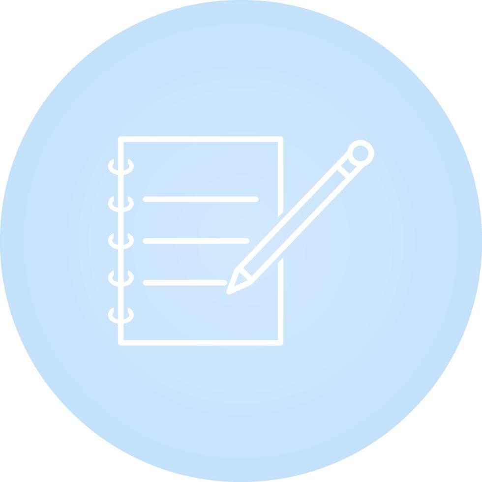 Notebook and Pen Vector Icon