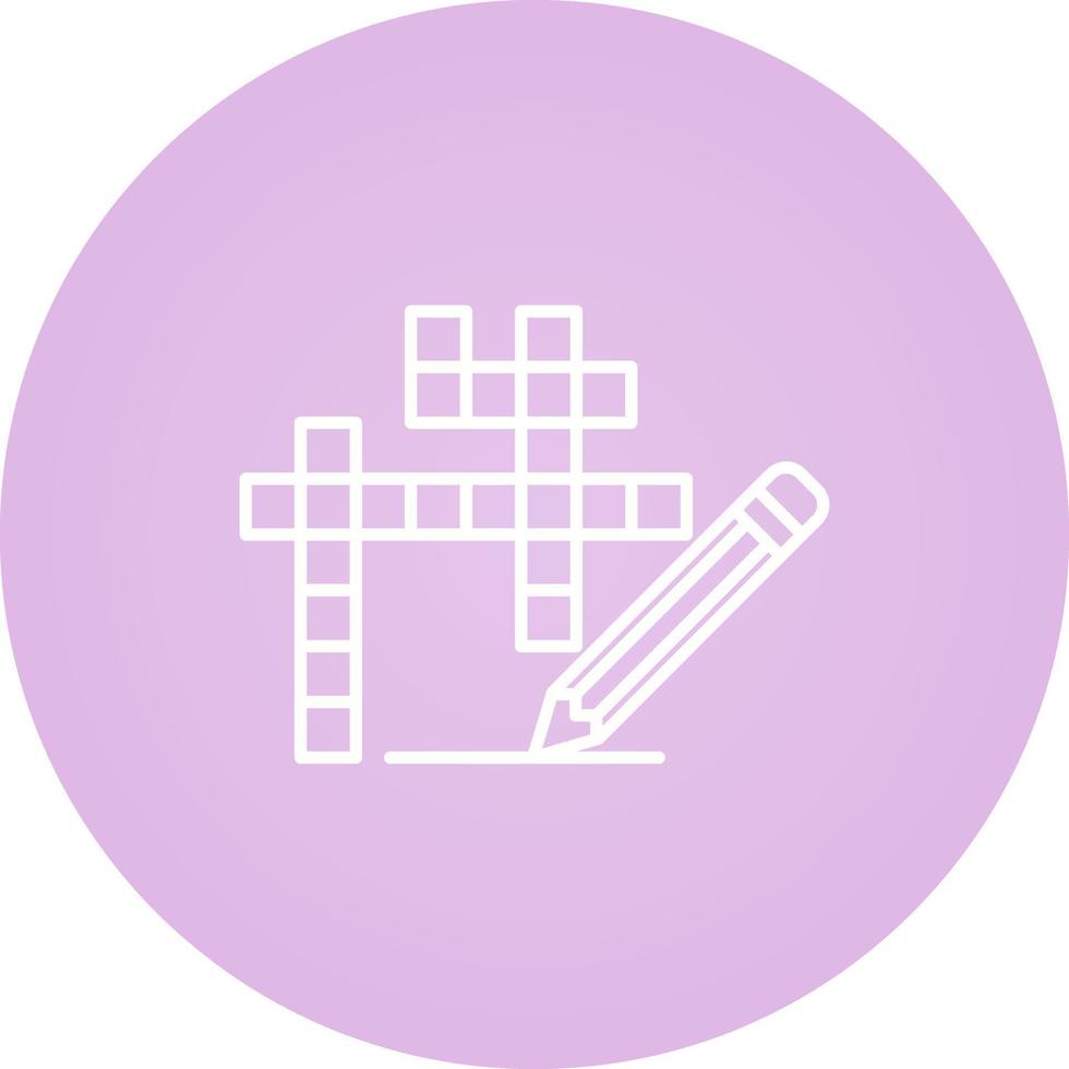 Crossword Vector Icon