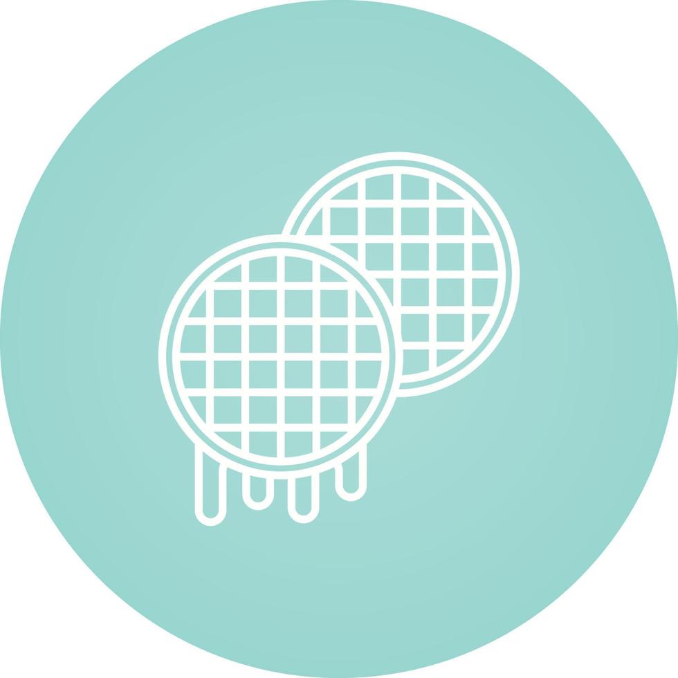Waffle Vector Icon