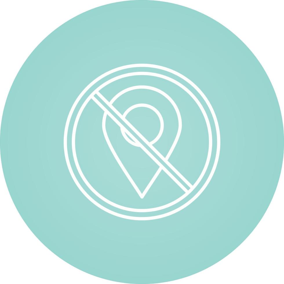 No Gps Vector Icon
