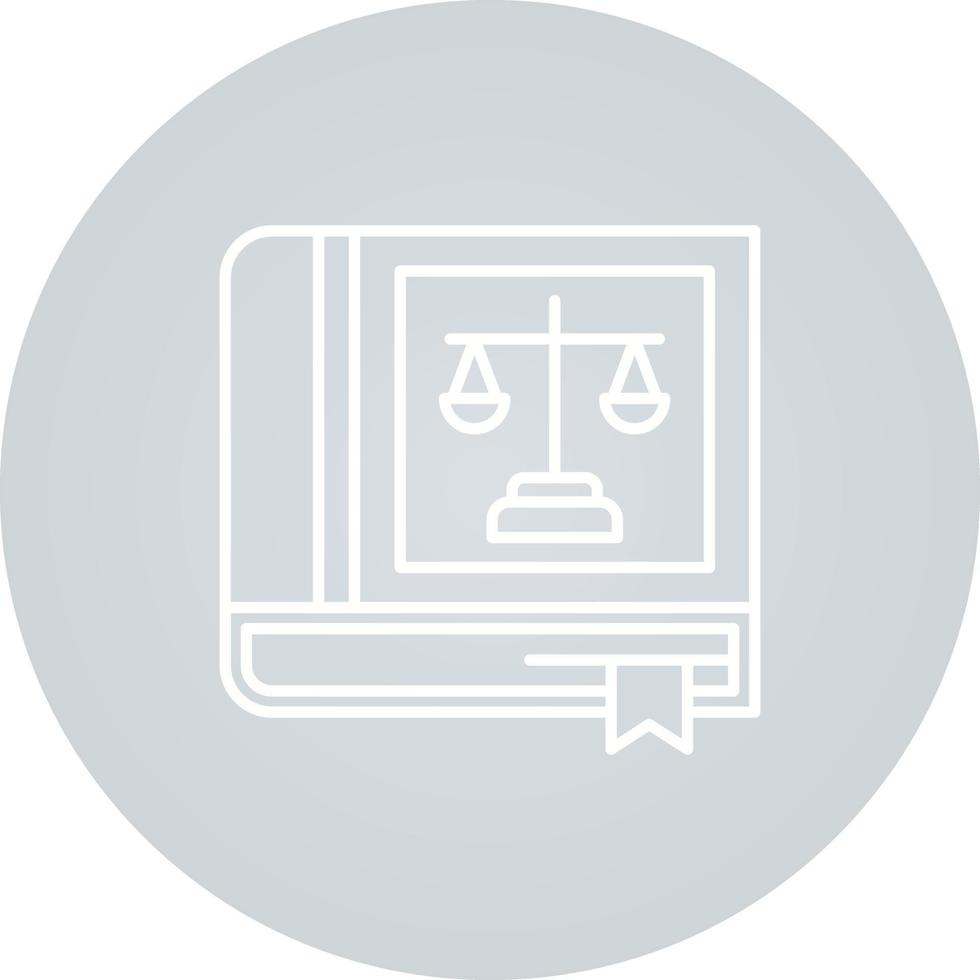 Law Book Vector Icon