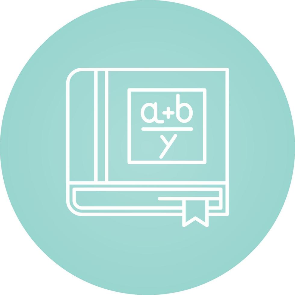 Algebra Book Vector Icon