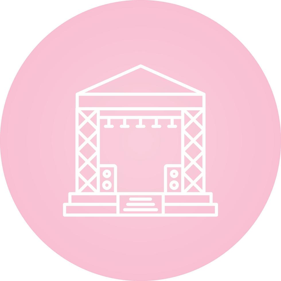 Stage Vector Icon