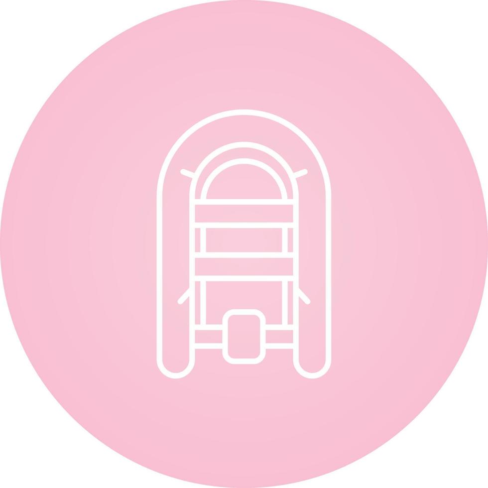 Inflatable Boat Vector Icon