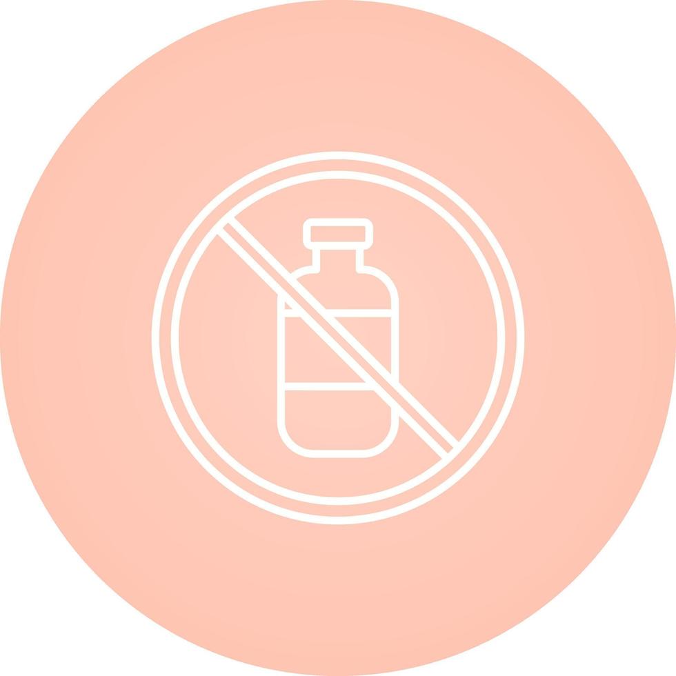 No Liquids Vector Icon