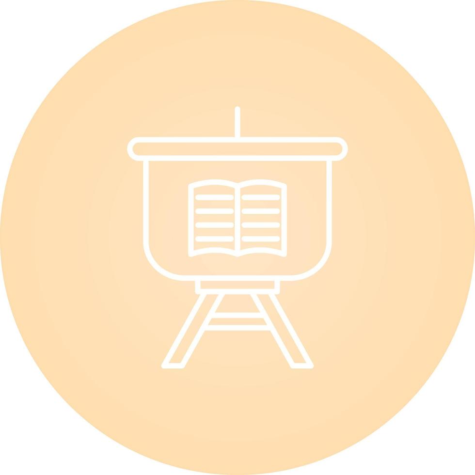 Education Presentation Vector Icon