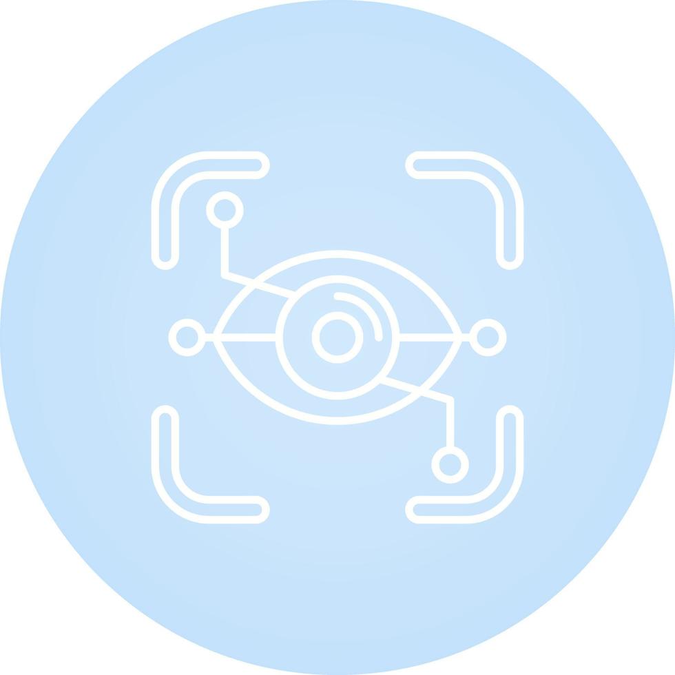 Eye Recognition Vector Icon