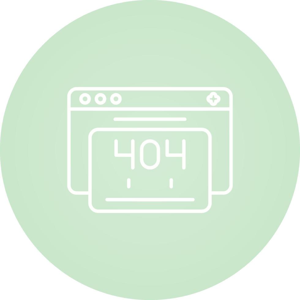404 Error Vector Icon
