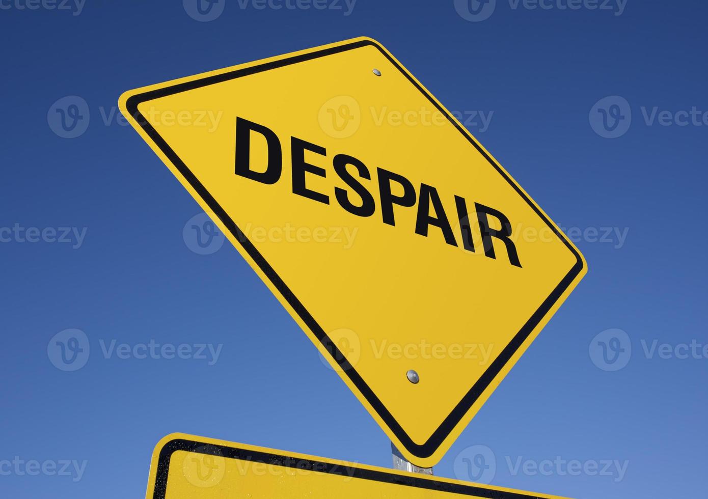 Despair Yellow Road Sign photo