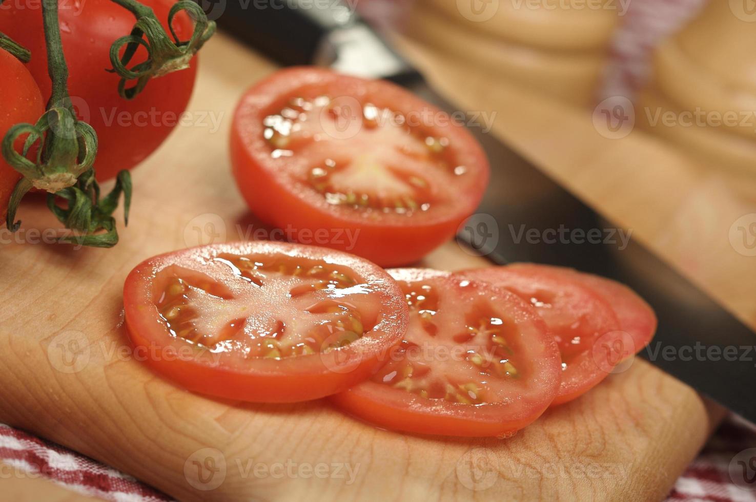 Fresh Cut Tomato photo