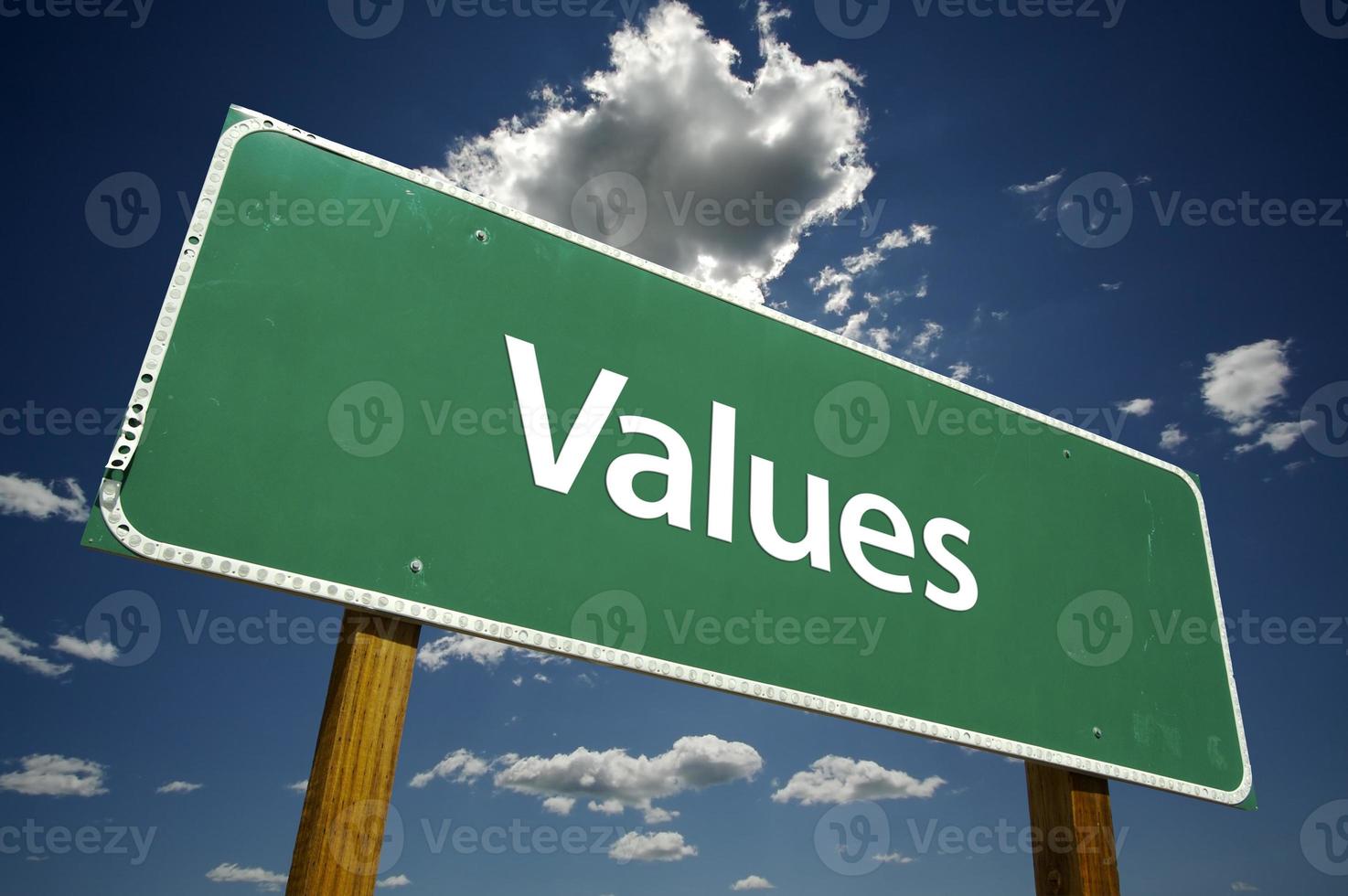 Values Road Sign photo