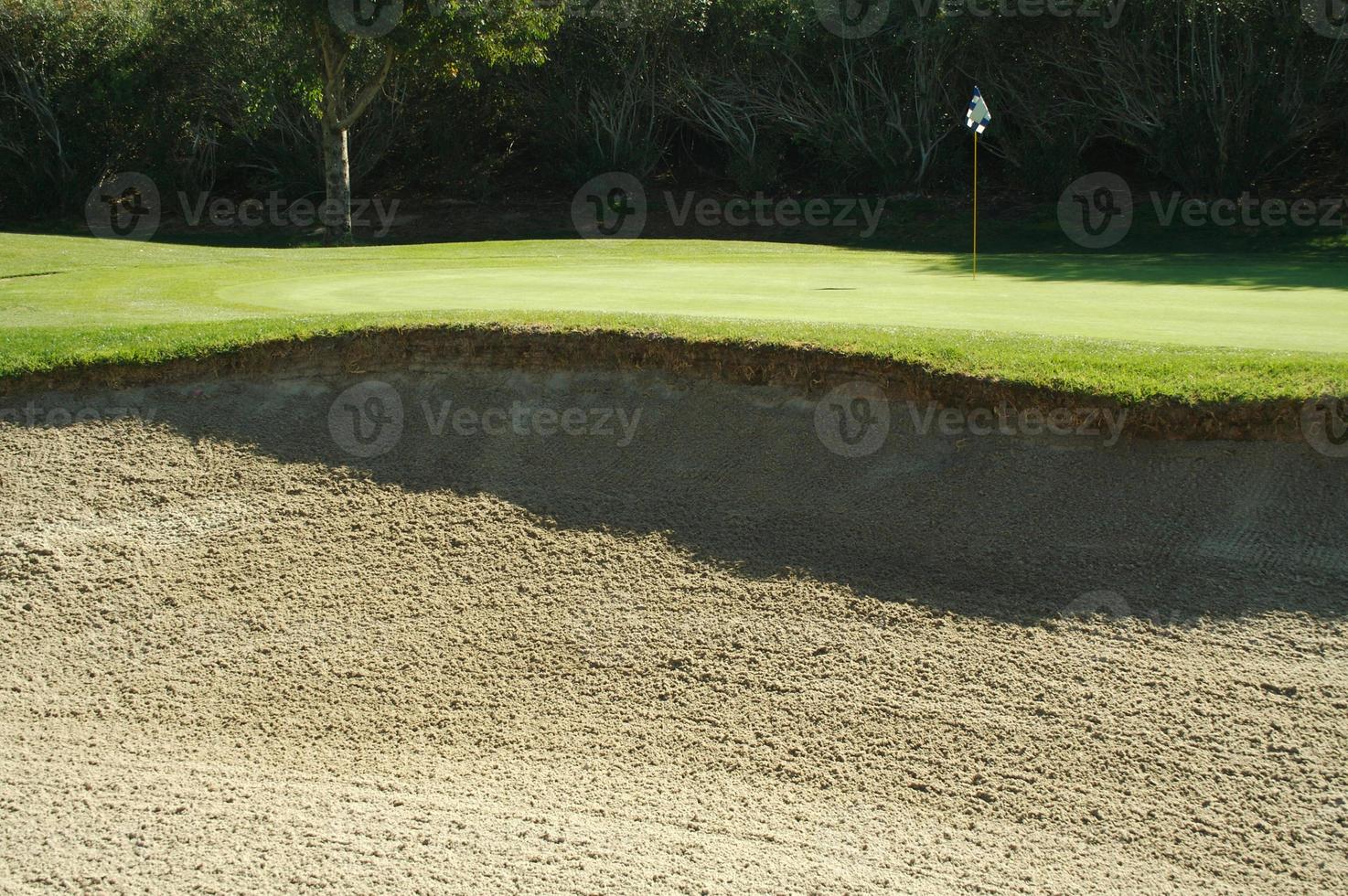 Abstract of Golf Course Bunkers photo