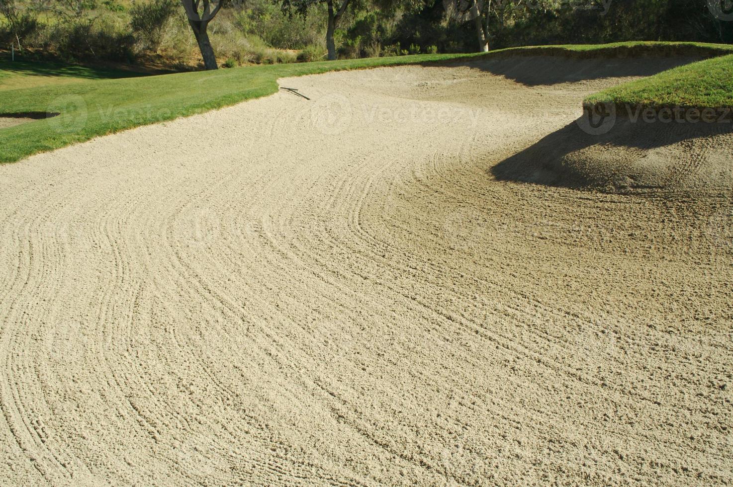 Abstract of Golf Course Bunkers photo