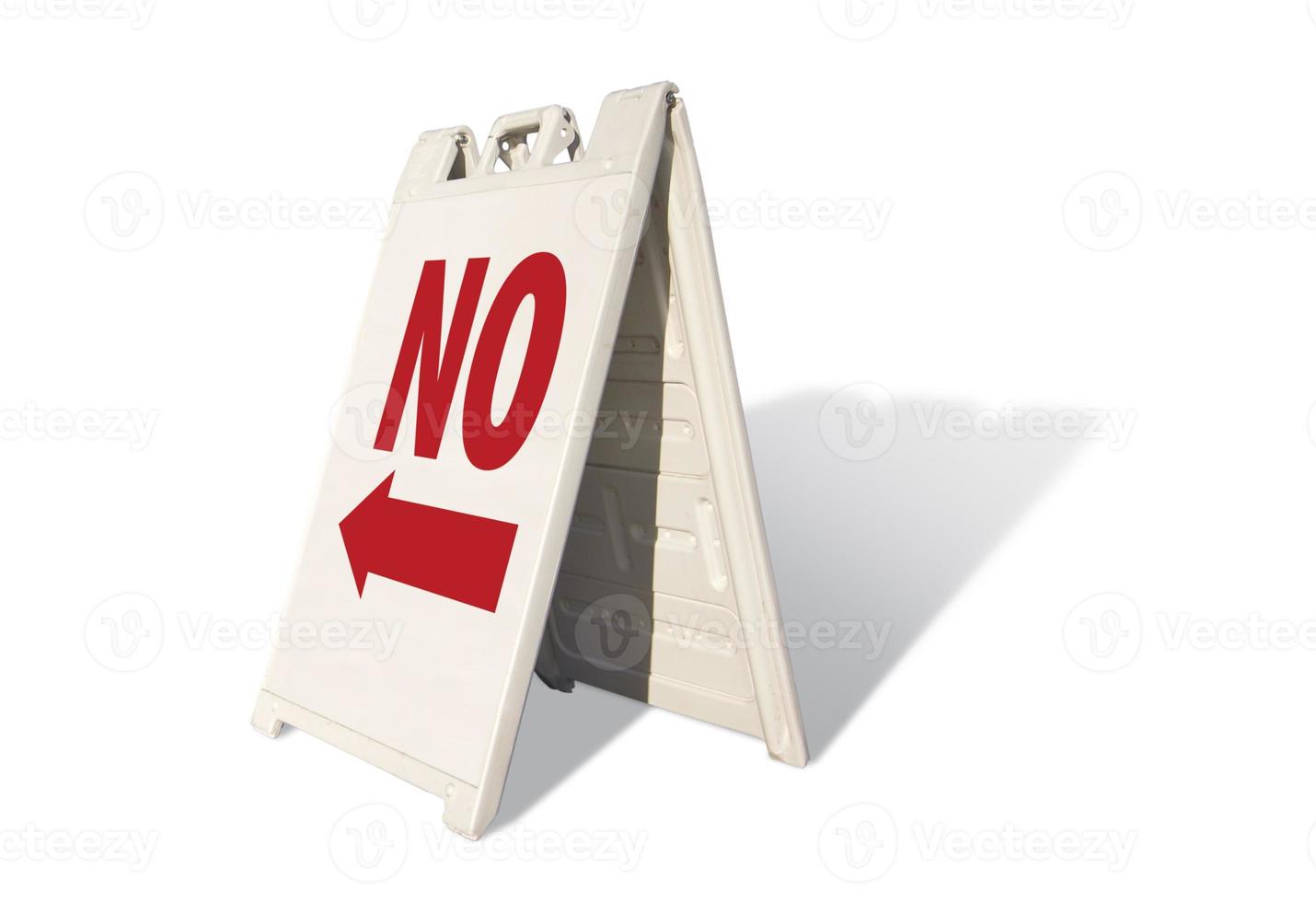 No Tent Sign photo