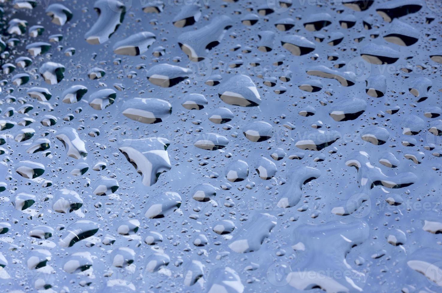 Water Drops on Glass photo