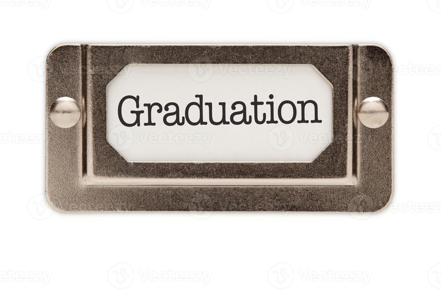 Graduation File Drawer Label photo
