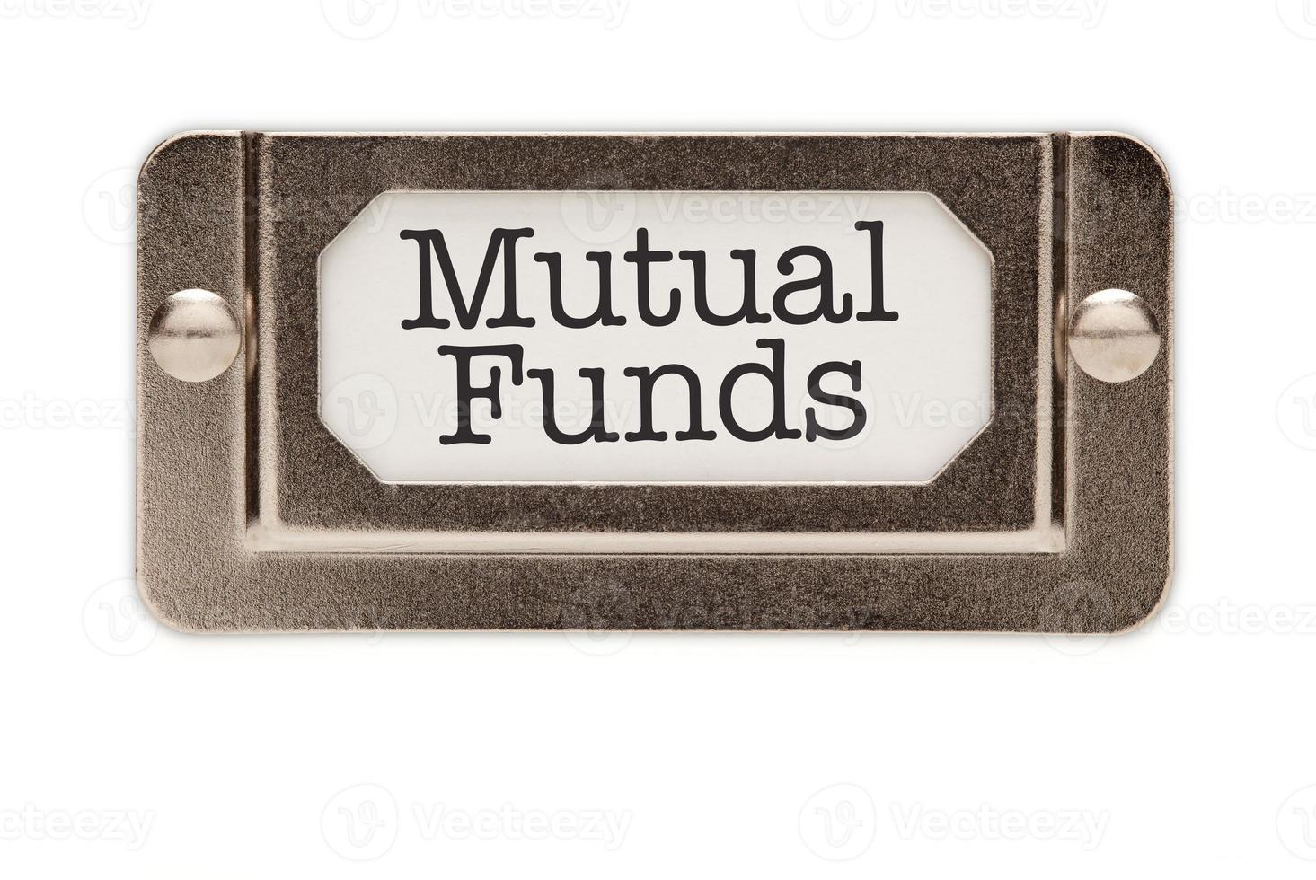 Mutual Funds File Drawer Label photo