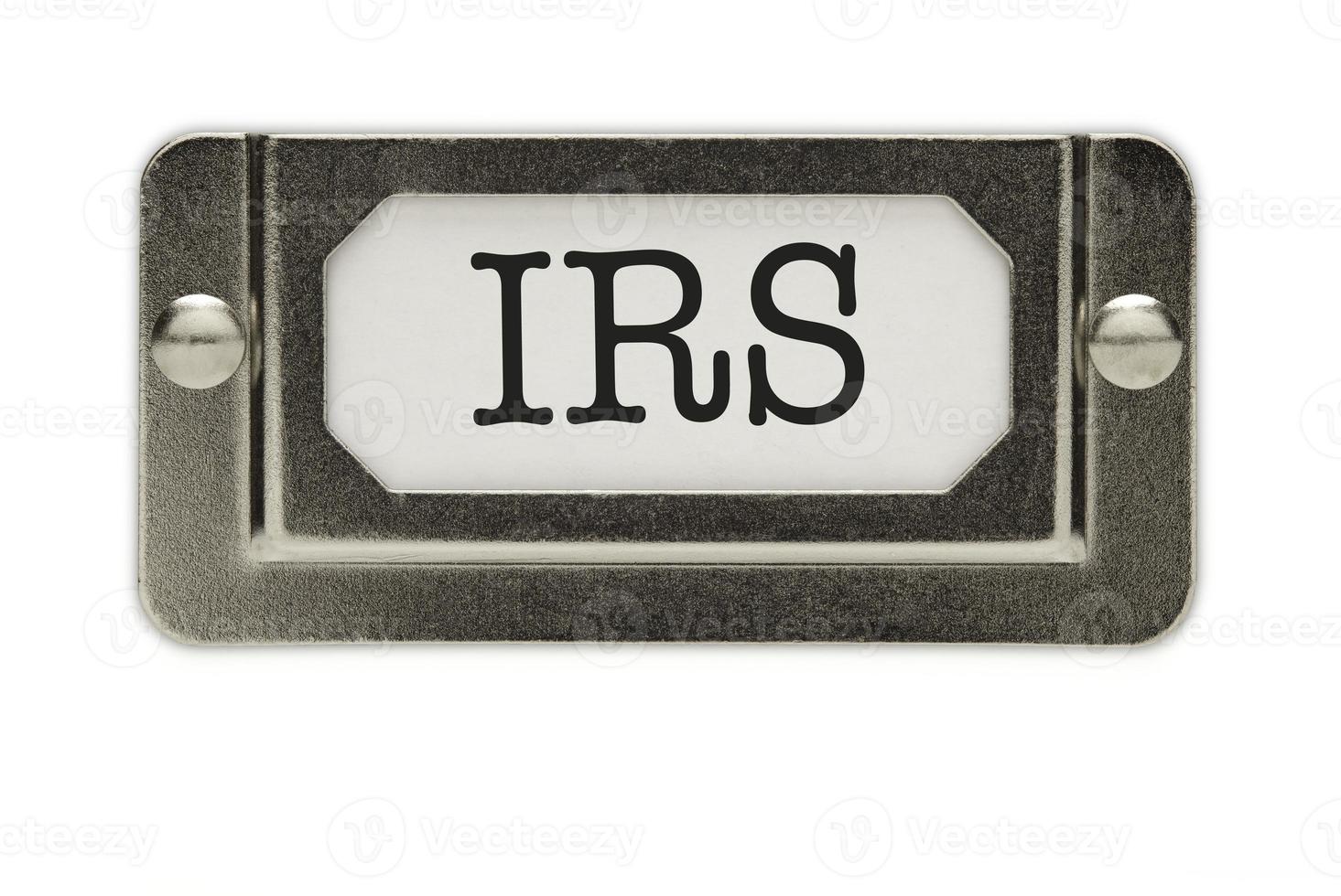 IRS File Drawer Label photo