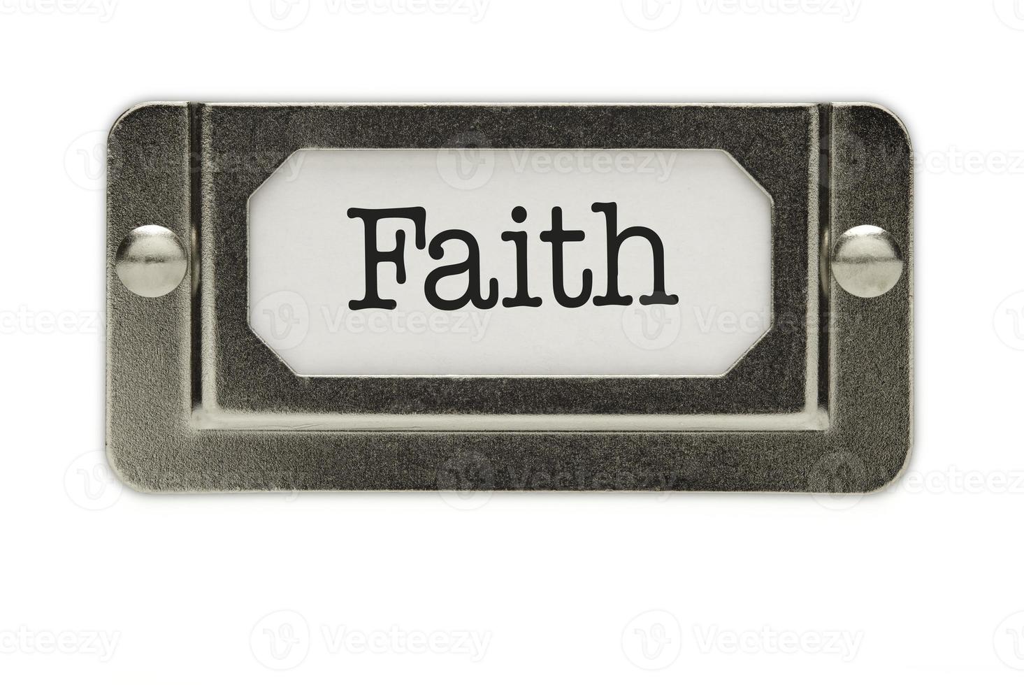 Faith File Drawer Label photo