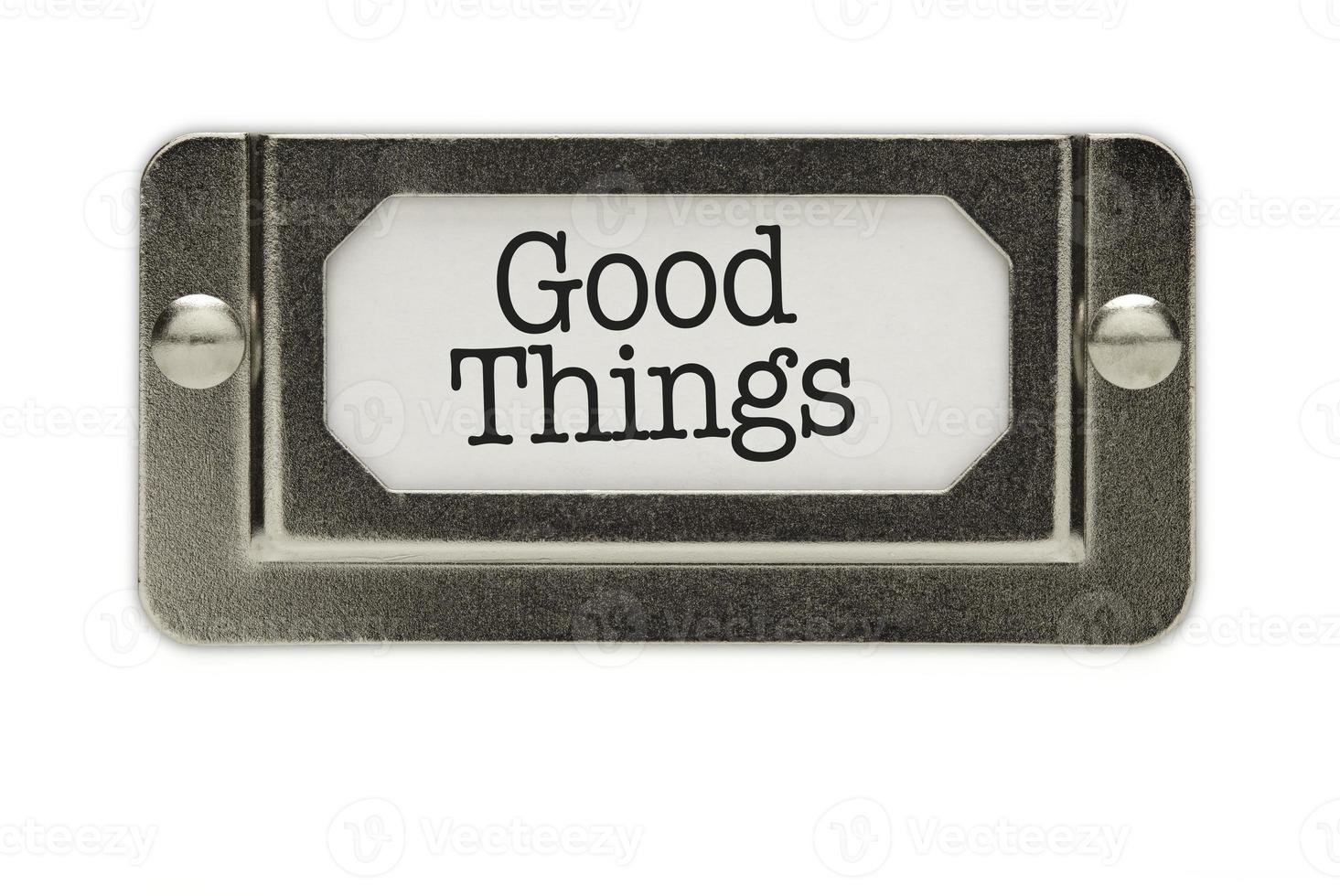 Good Things File Drawer Label photo