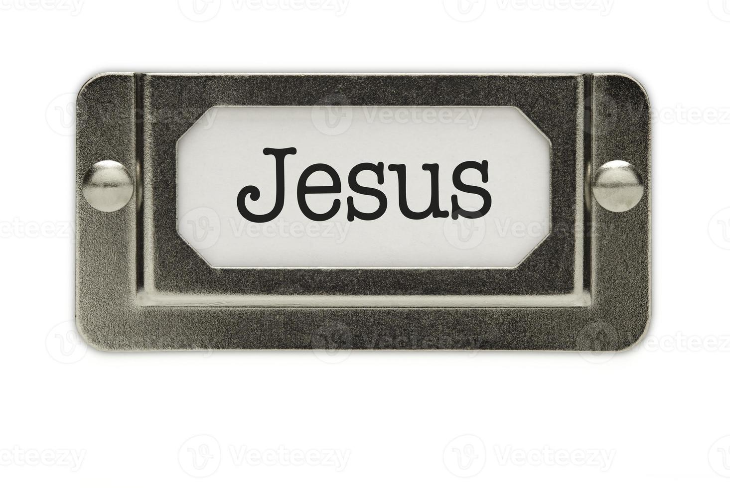 Jesus File Drawer Label photo