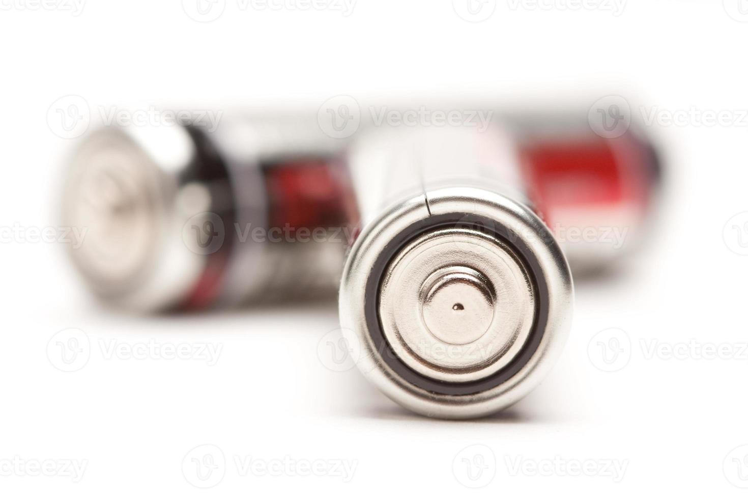 Batteries on White photo