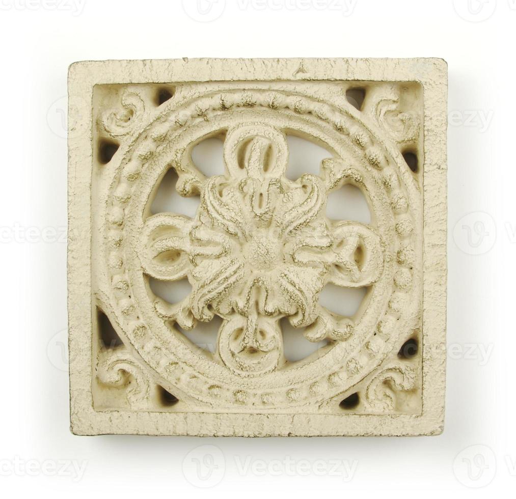 Ornate Wood Carving Ornament photo