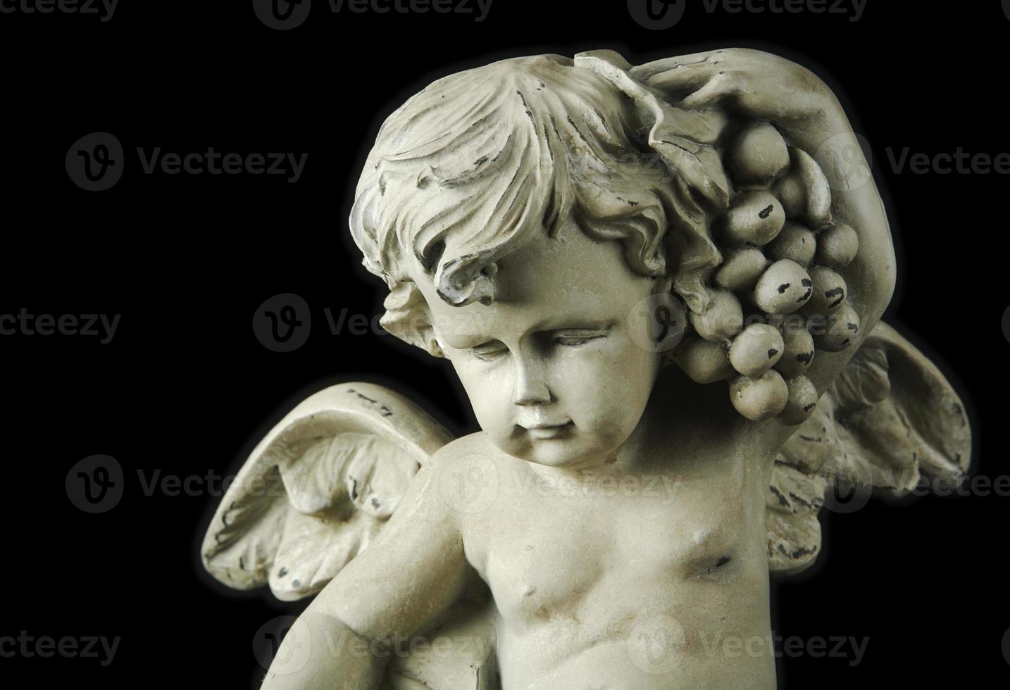 Cherub on Black Background photo