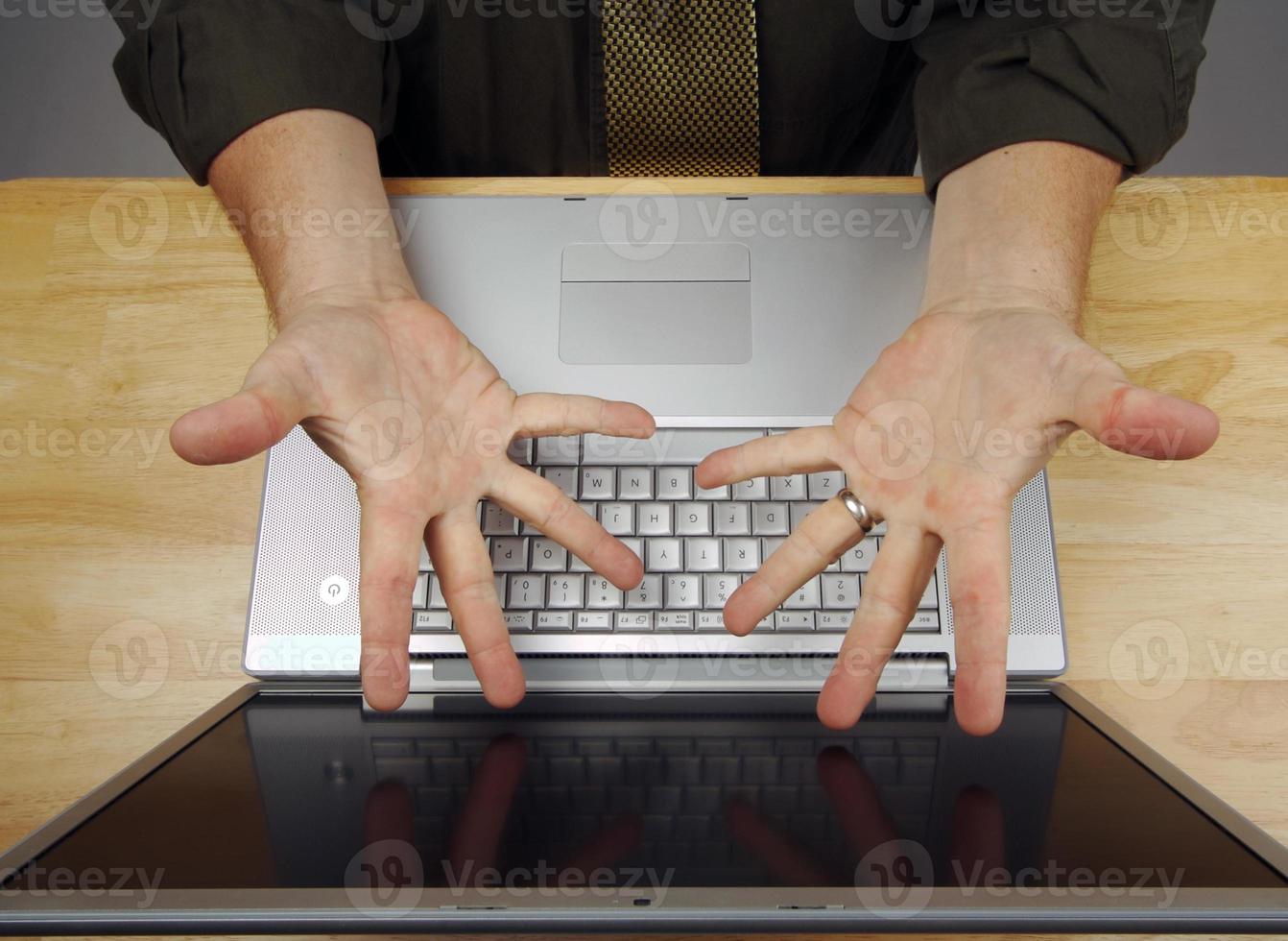 Man Using Laptop photo