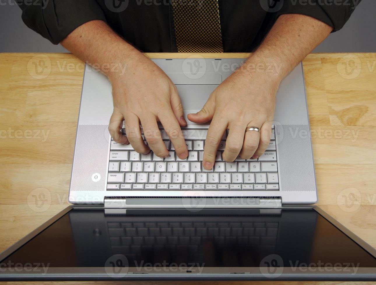 Man Using Laptop photo