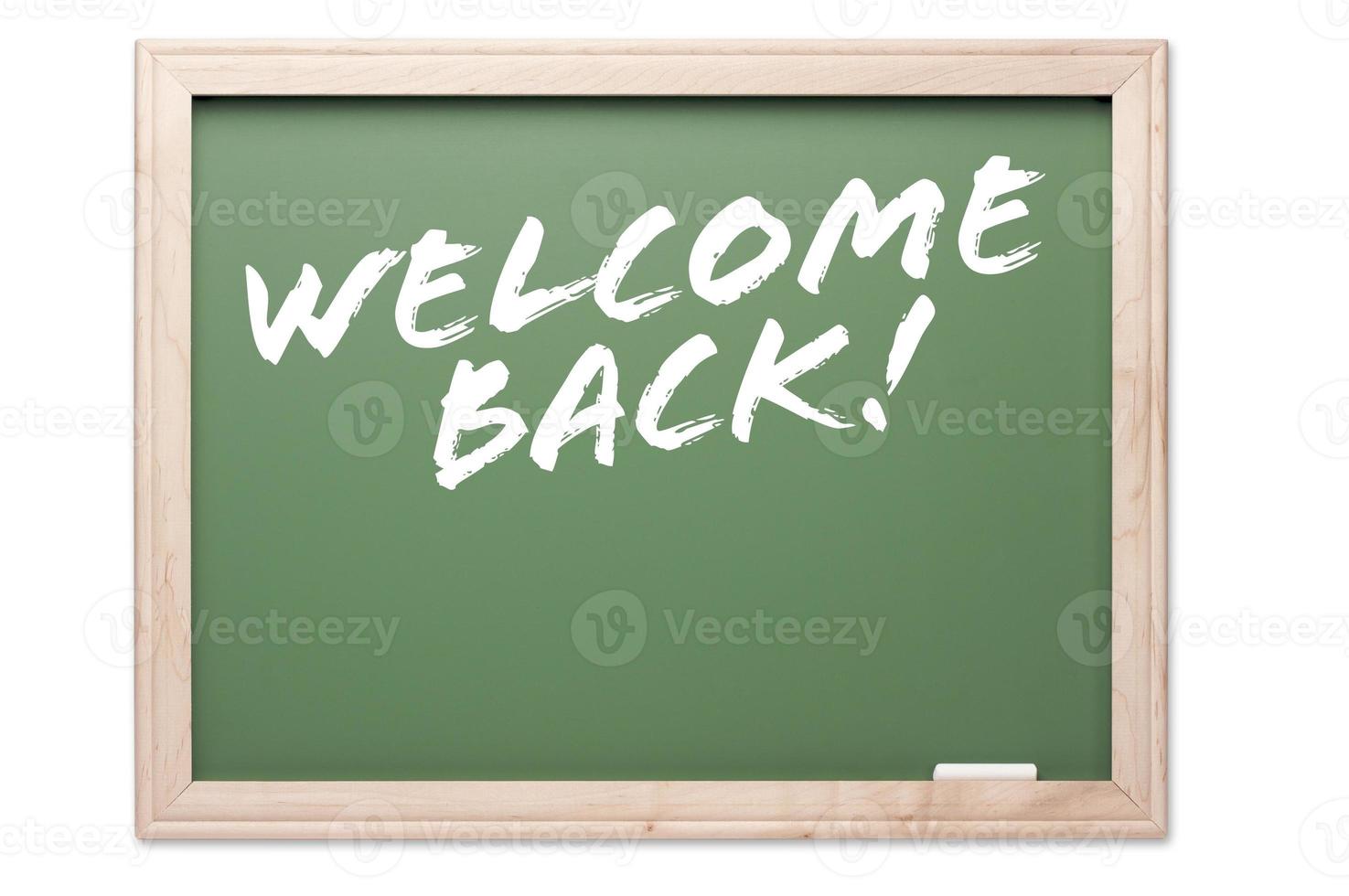 Welcome Back Chalkboard photo