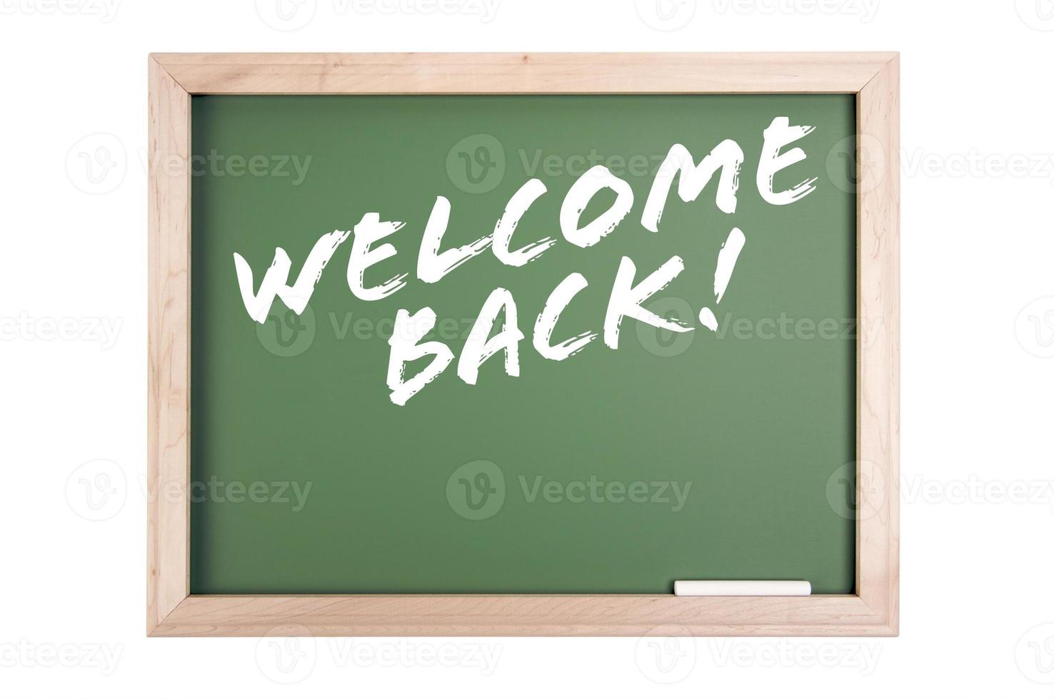Welcome Back Chalkboard photo