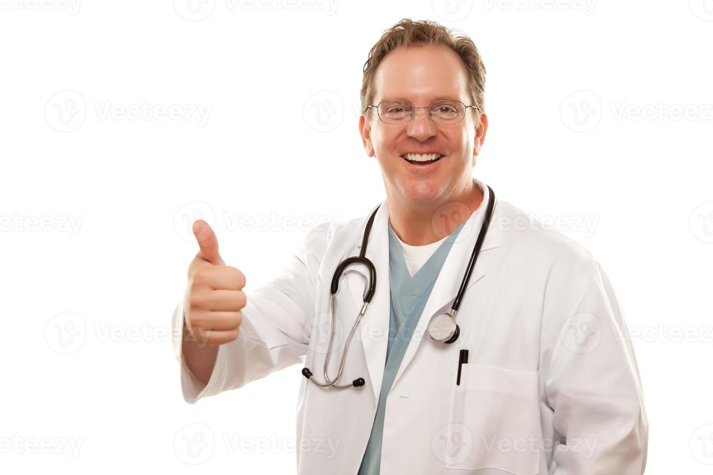 Male Doctor Giving the Thumbs Up Sign photo