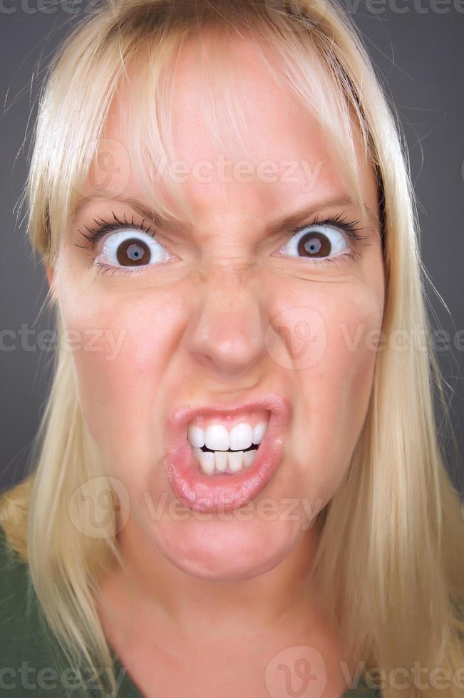 Angry Blond Woman photo