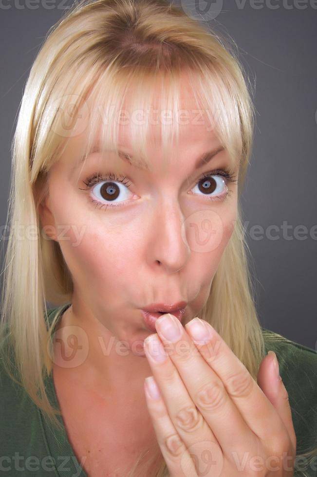 Shocked Blond Woman photo