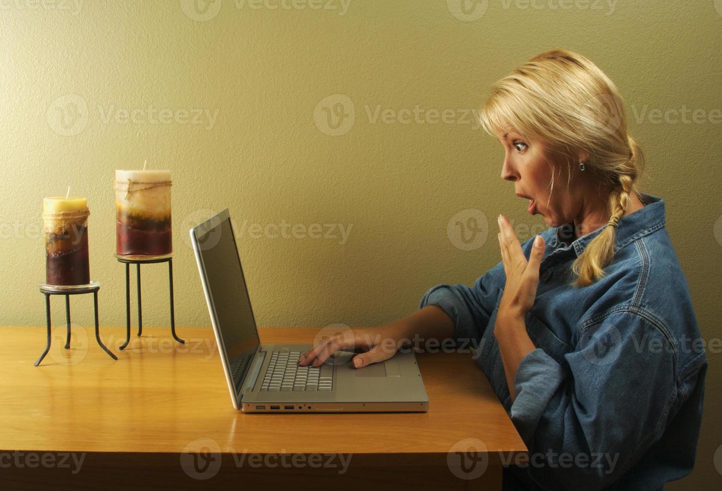 Woman Using Laptop Series photo
