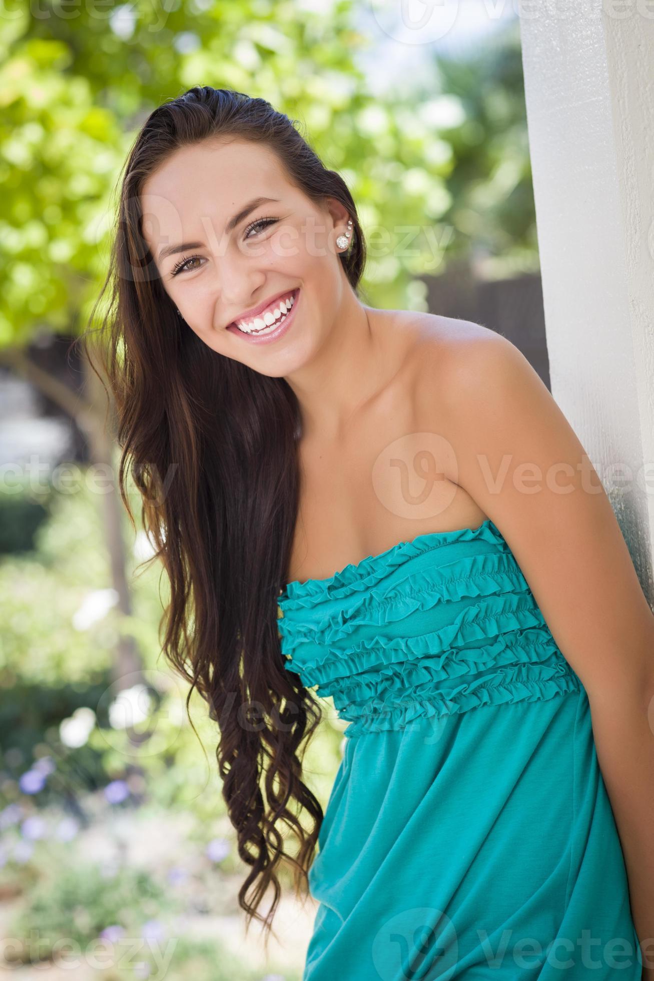 Attractive Mixed Race Girl Portrait 16356773 Stock Photo at Vecteezy