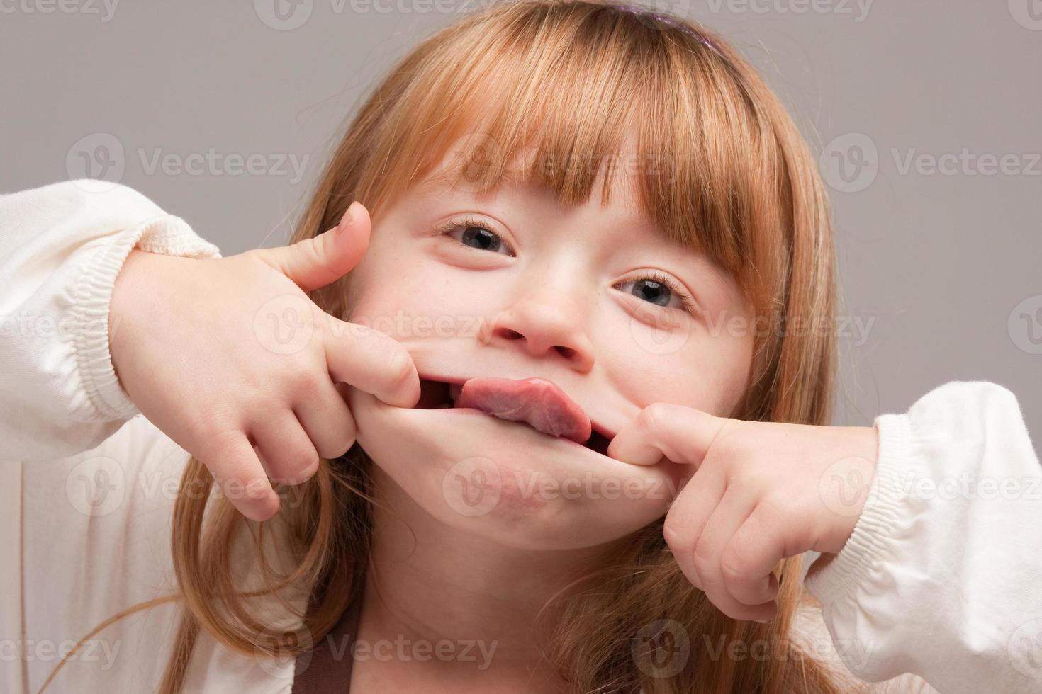 Portrait of an Adorable Red Haired Girl photo