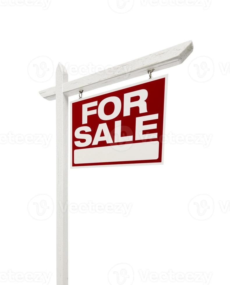 Home For Sale Real Estate Sign with Clipping Path photo