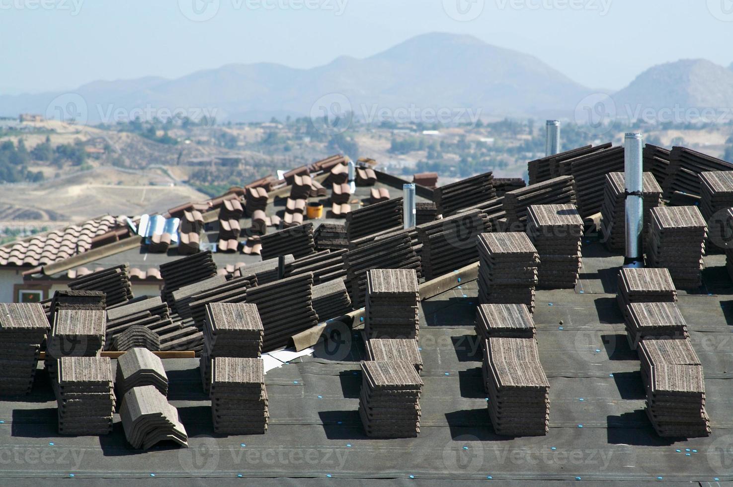 New Home Construction Site Roof photo