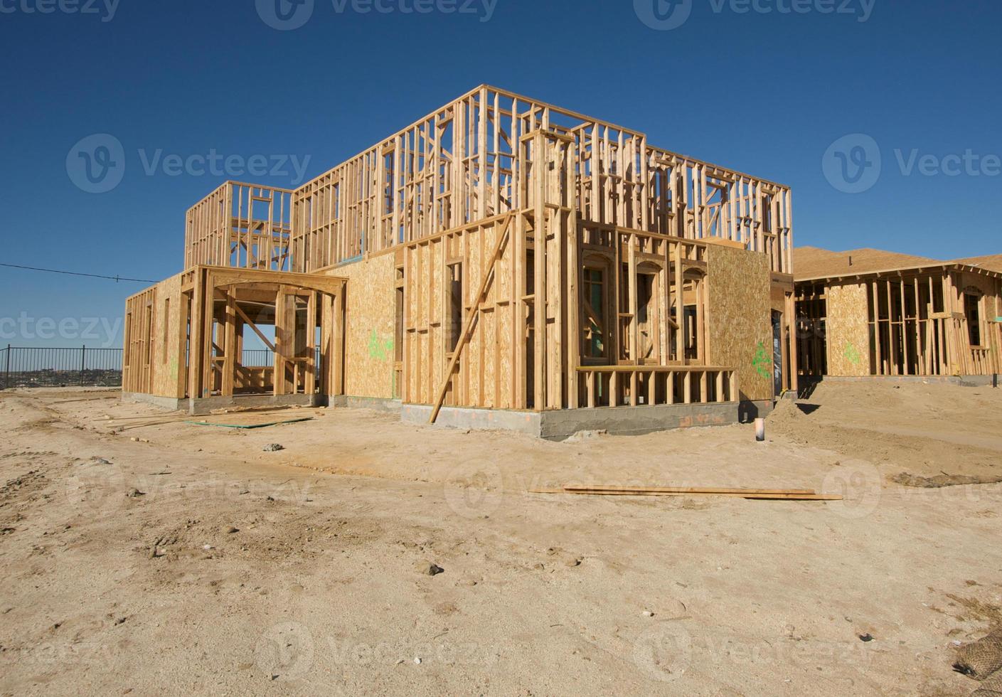 construcción casa encuadre resumen foto