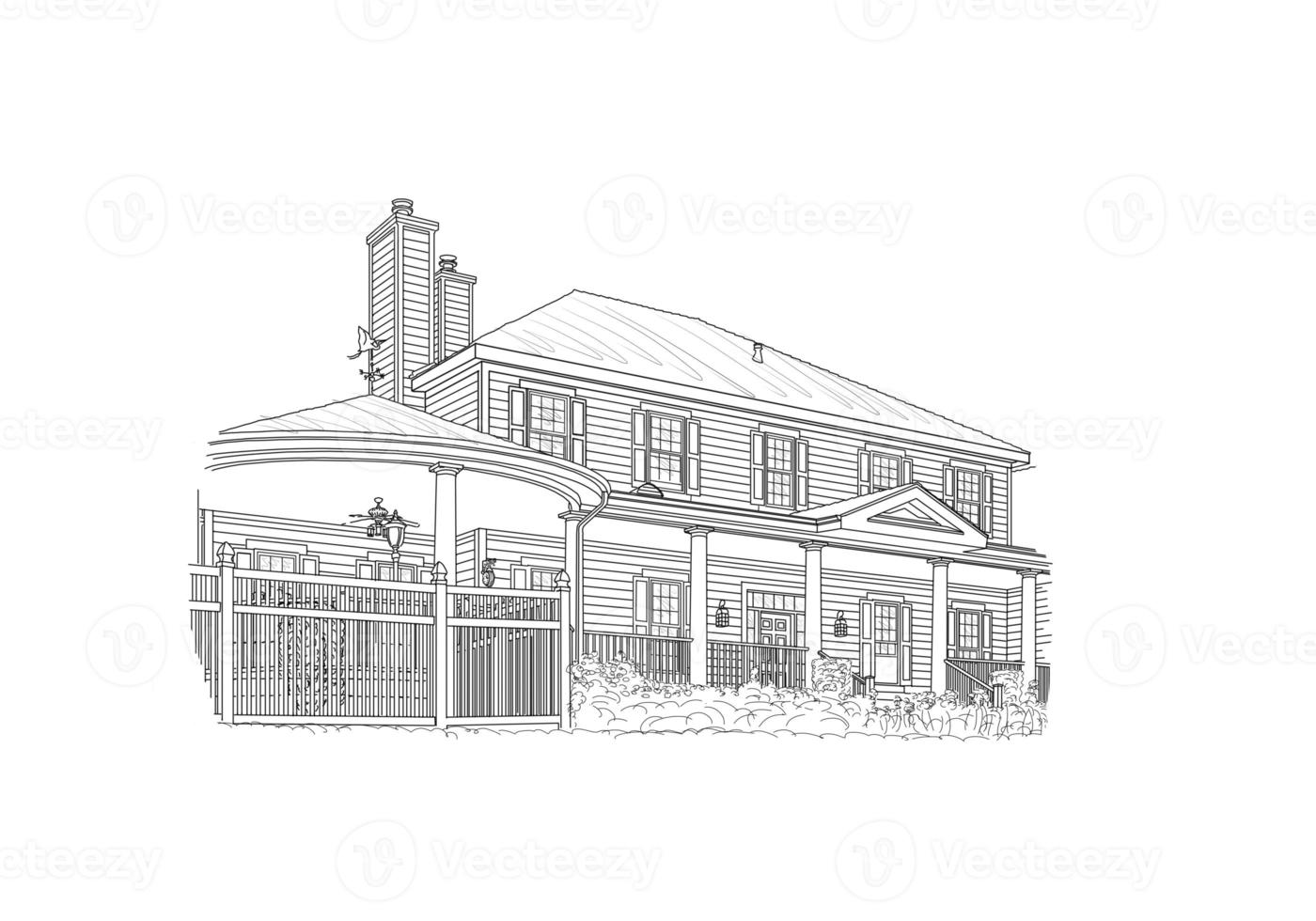House sketch for home sale photo